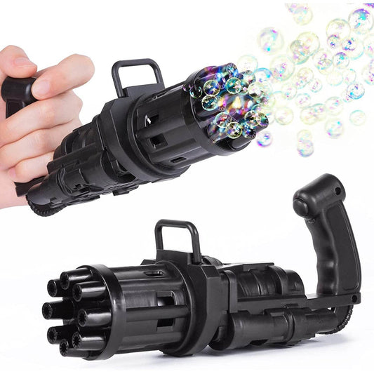 8-Hole battery operated Bubbles Gun Toys for Boys and Girls - infinityexculsivestore.com