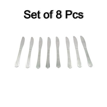 8 Pieces Dinner Knife Cutlery Set Used for Salad sandwich and Portable to be Taken for Outing or Picnic - infinityexculsivestore.com