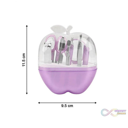 8 in 1 Apple Shape Manicure Set - infinityexculsivestore.com
