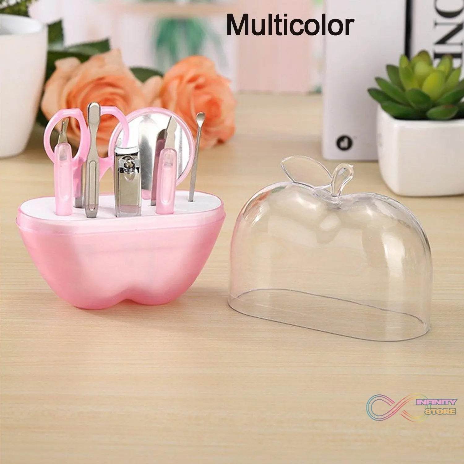 8 in 1 Apple Shape Manicure Set - infinityexculsivestore.com