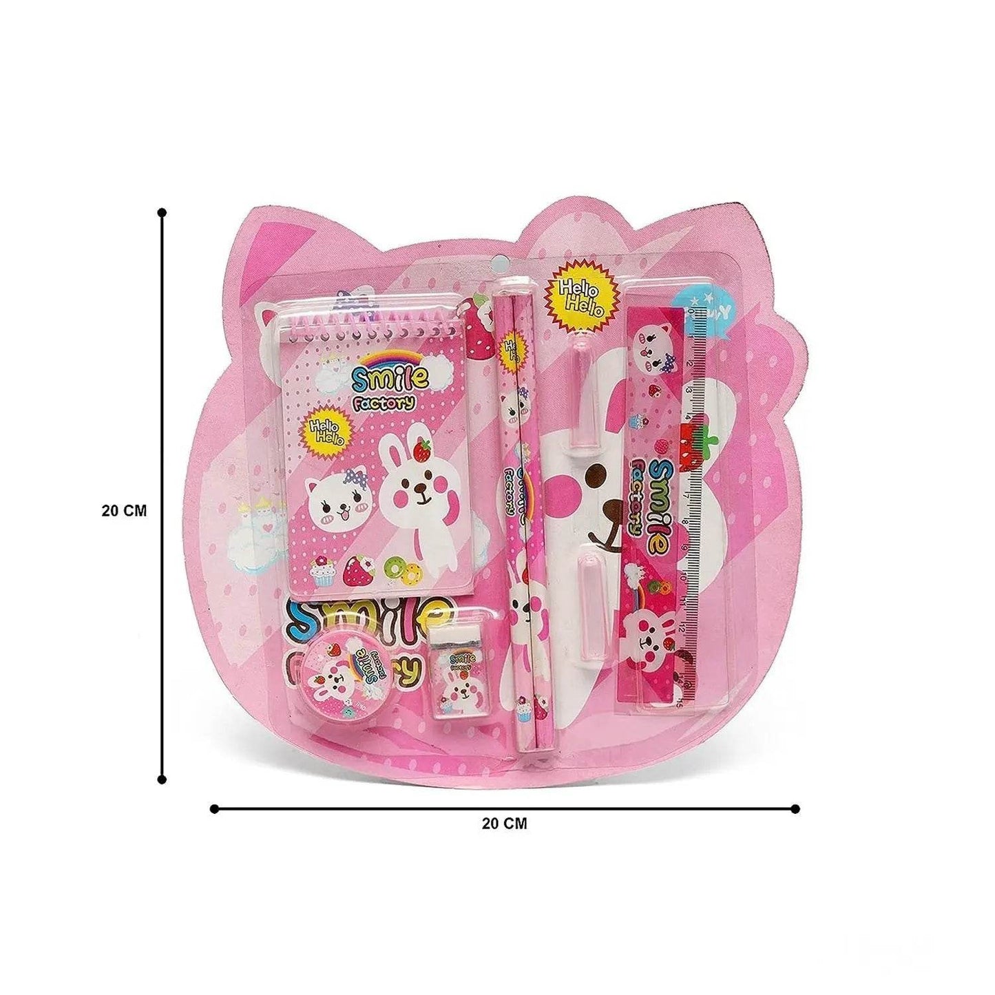 8 in1 Mix Stationery Gift Set for Kids, Stationary Set Including Pencil Ruler Rubber Pencil Sharpener, Pencil Cover, School, Office Product Gift - infinityexculsivestore.com