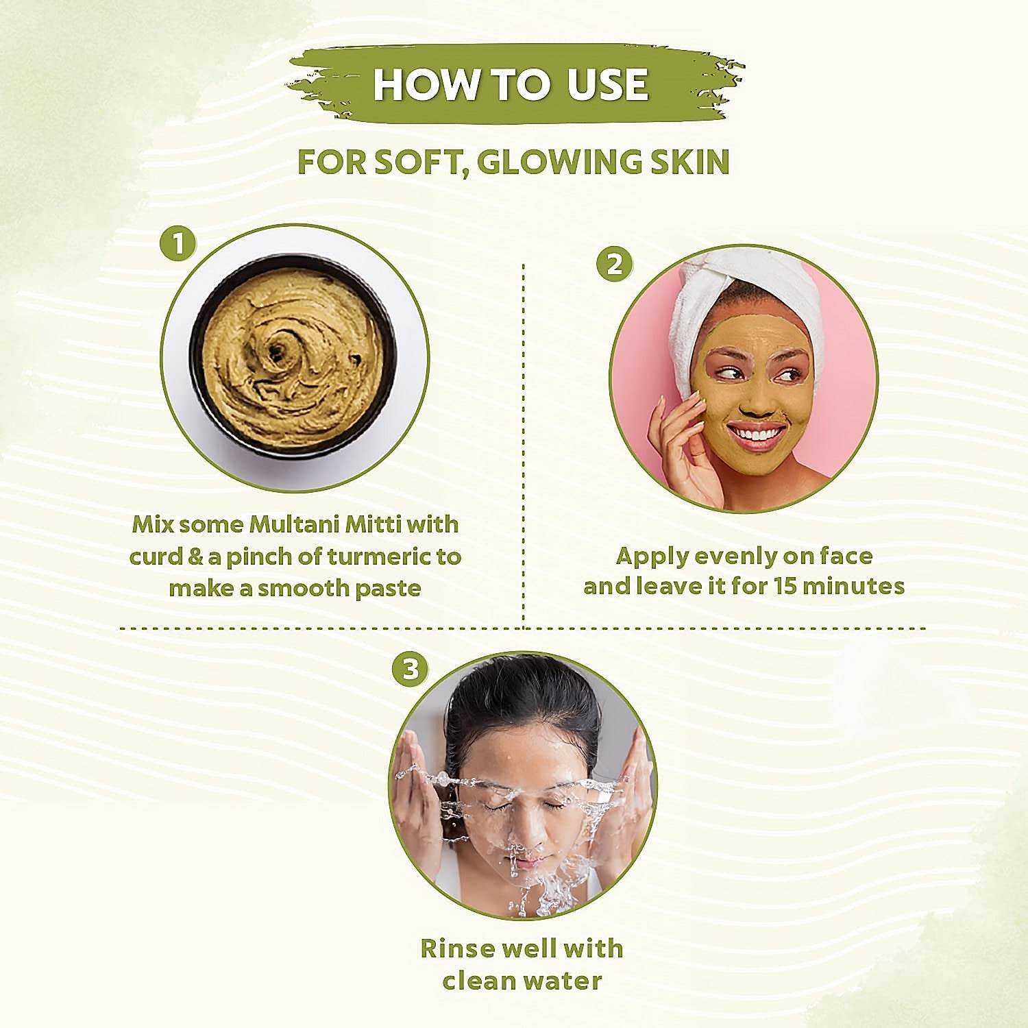 80gram Herbal Tan Removing Multani Mitti Face Pack For Skin Care Age Group - infinityexculsivestore.com