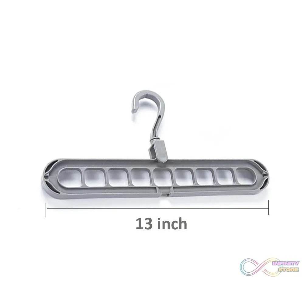 9 Hole Plastic Hanger Hanging hook Indoor Wardrobe Clothes Organization Storage Balcony Windowsill Suit Racks - infinityexculsivestore.com