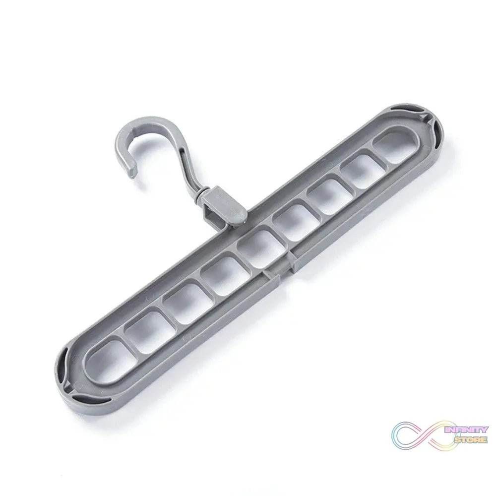 9 Hole Plastic Hanger Hanging hook Indoor Wardrobe Clothes Organization Storage Balcony Windowsill Suit Racks - infinityexculsivestore.com