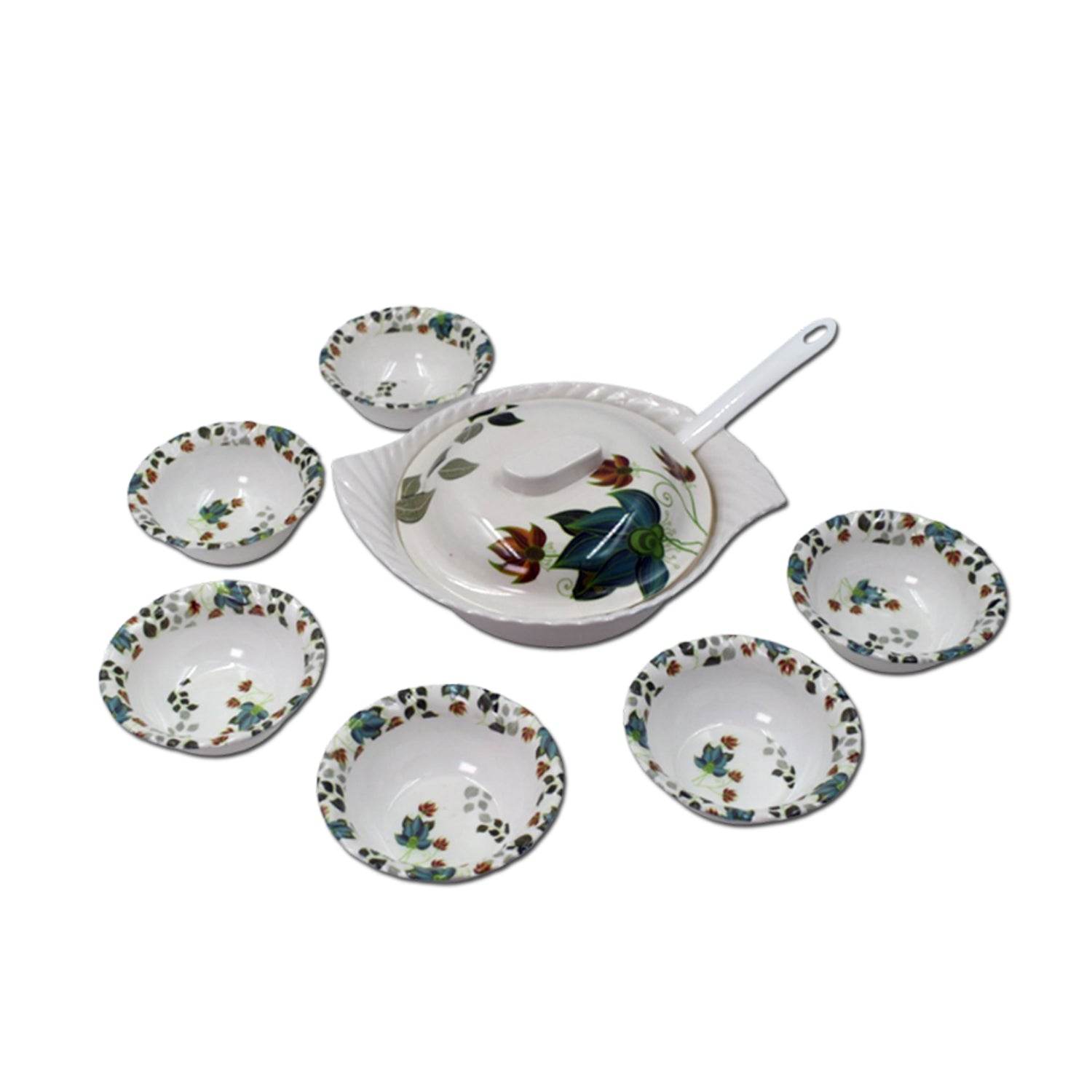 9 Pc Pudding Set used as a cutlery set for serving food purposes and sweet dishes and all in all kinds of household and official places etc. - infinityexculsivestore.com