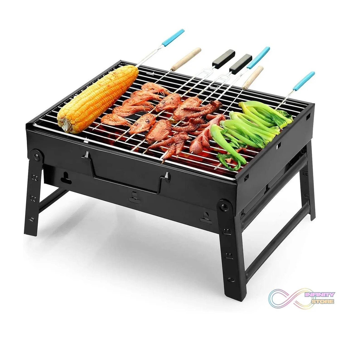 A Barbecue Grill used for making barbecue of types of food stuffs like vegetables, chicken meat etc. - infinityexculsivestore.com