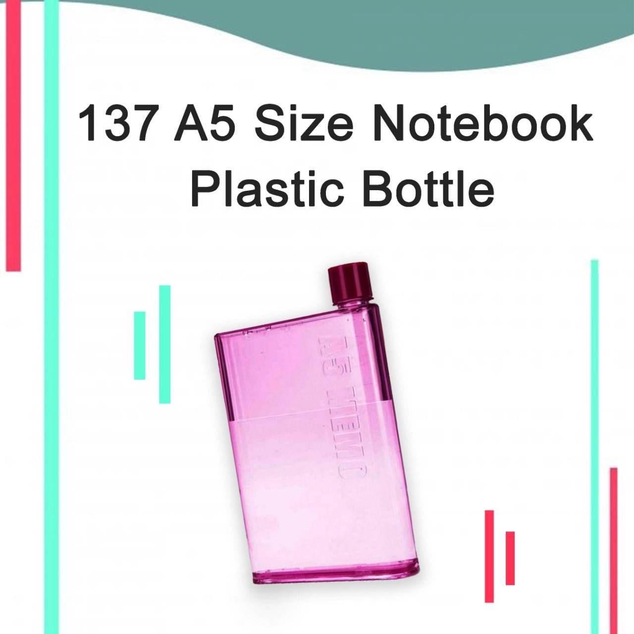 A5 Size Notebook Plastic Bottle (Any Color) - infinityexculsivestore.com