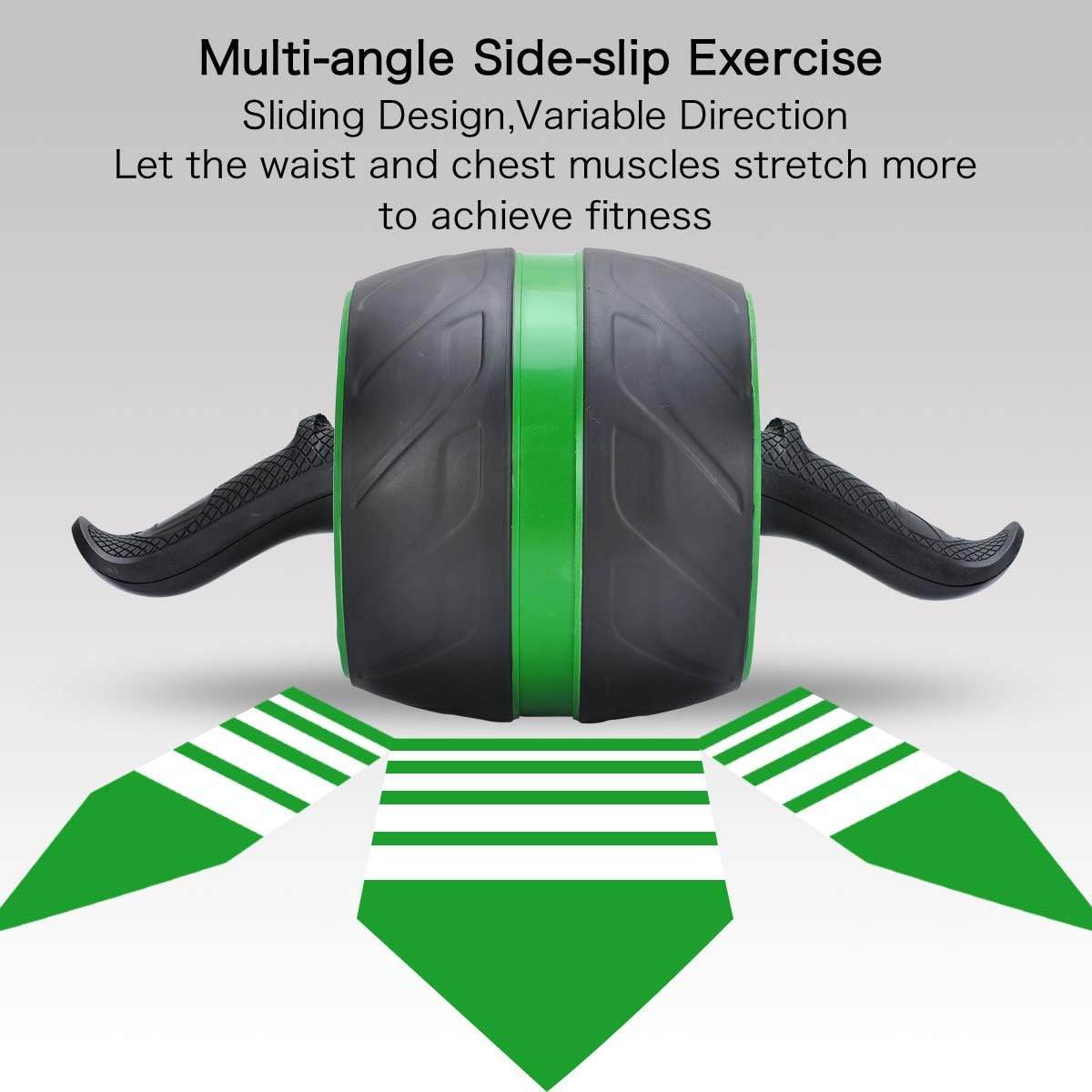 AB Carver Pro Roller, Core Workout Abdominal Stomach Muscle Fitness Exercise Training Equipment with Knee Mat Perfect Wheel Trainer for Man, Woman Body building, Home Gym - infinityexculsivestore.com