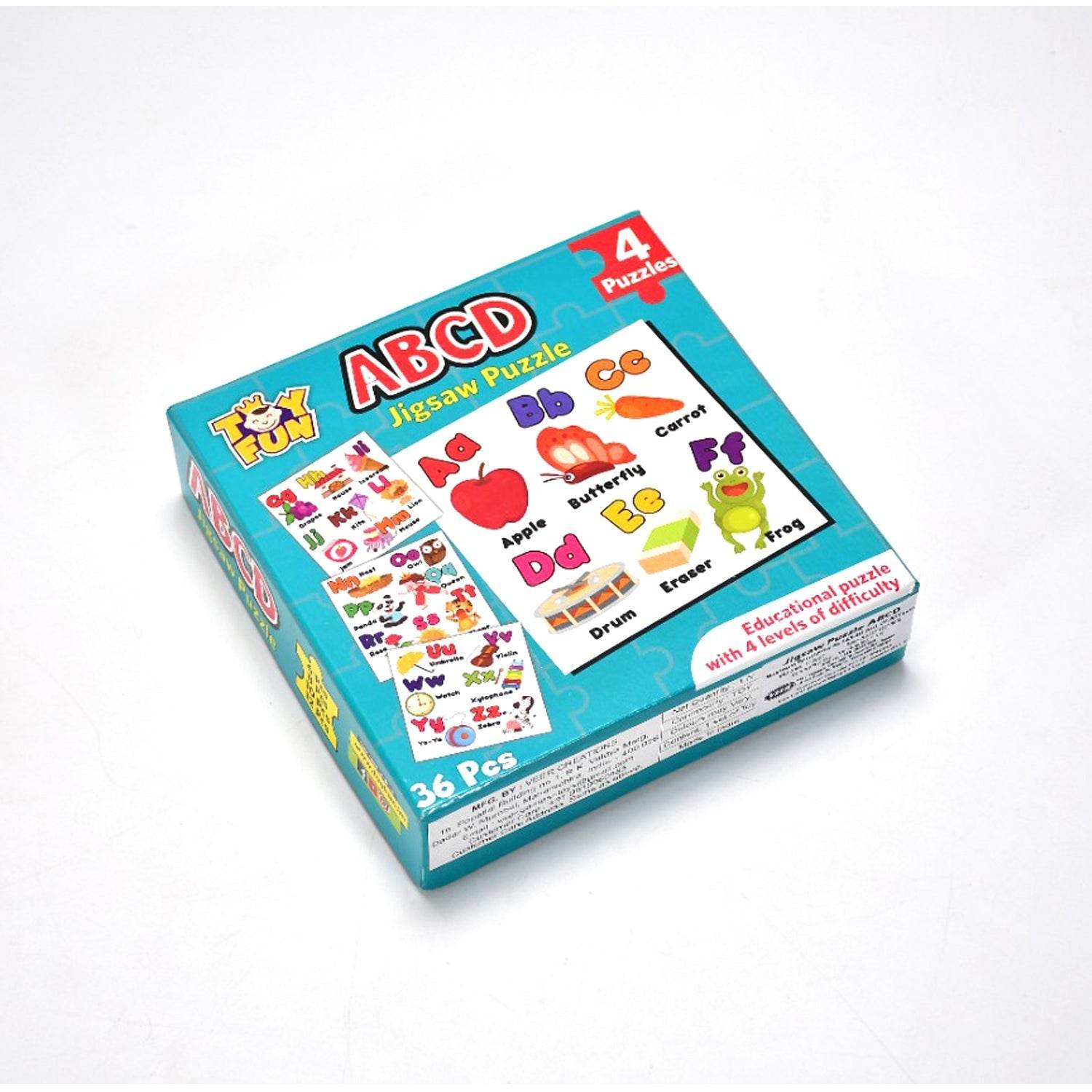 ABC Jigsaw Puzzle Toy for Children (4 - Pcs Pack) - infinityexculsivestore.com
