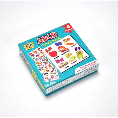 ABC Jigsaw Puzzle Toy for Children (4 - Pcs Pack) - infinityexculsivestore.com