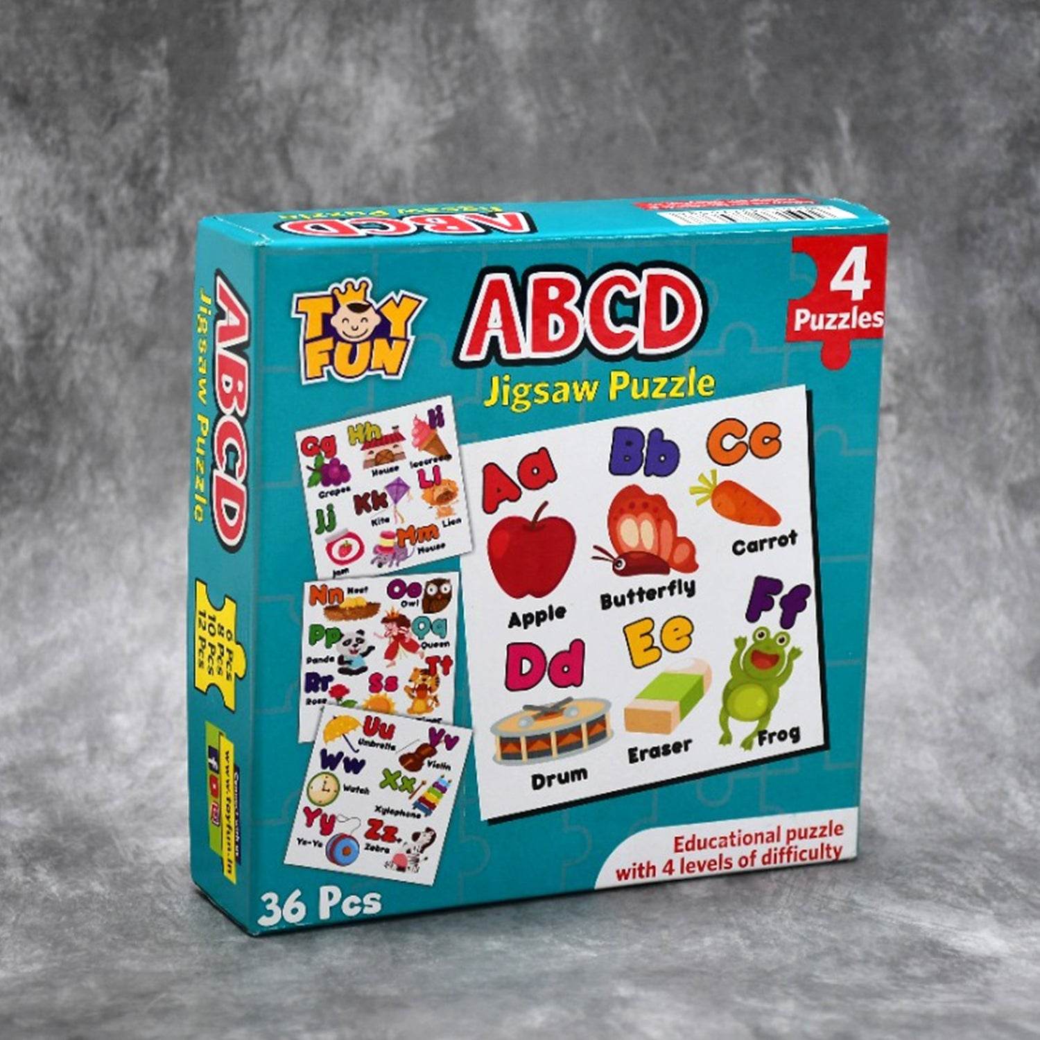 ABC Jigsaw Puzzle Toy for Children (4 - Pcs Pack) - infinityexculsivestore.com