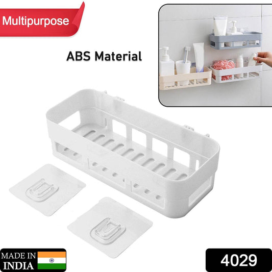 ABS Plastic Shower Corner Caddy Basket Shelf Rack with Wall Mounted Suction Cup for Bathroom Kitchen - infinityexculsivestore.com