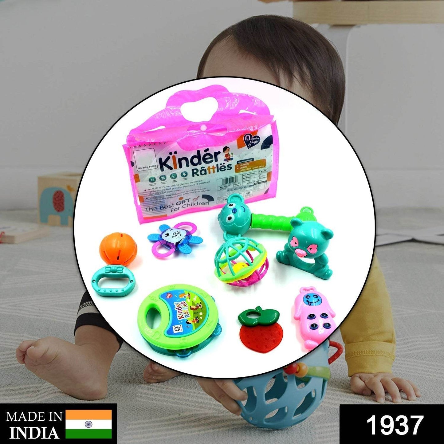 AT37 Rattles Baby Toy and game for kids for playing and enjoying purposes. - infinityexculsivestore.com