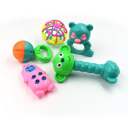 AT38 5Pc Rattles Baby Toy and game for kids and babies for playing and enjoying purposes. - infinityexculsivestore.com
