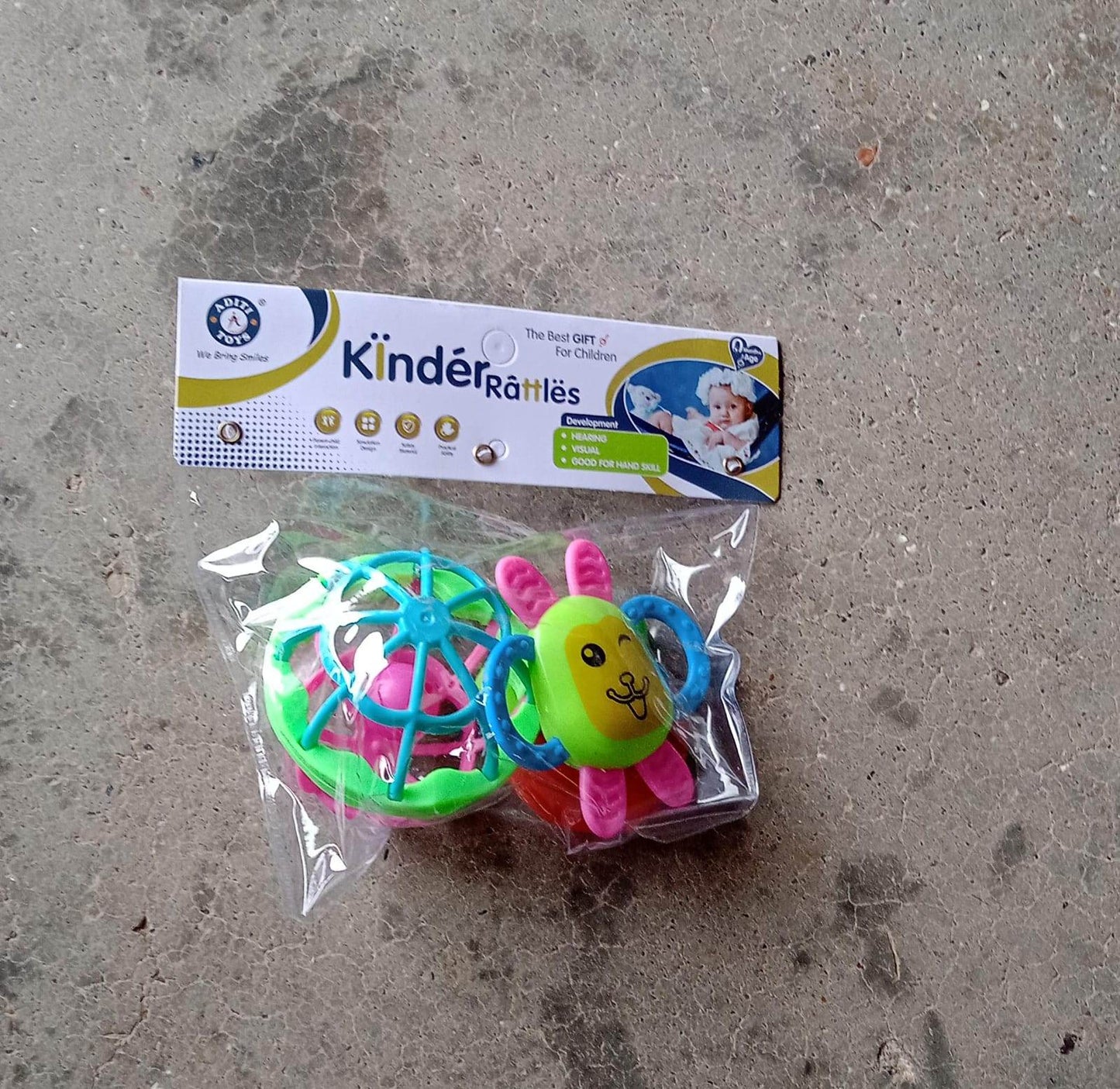 AT39 3Pc Rattles Baby Toy and game for kids and babies for playing and enjoying purposes. - infinityexculsivestore.com