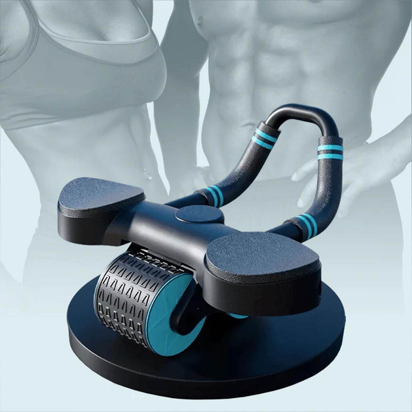 Abdominal Wheel Roller Widened Elbow Support Roller with Timer & Skipping Rope (1 Set) - infinityexculsivestore.com