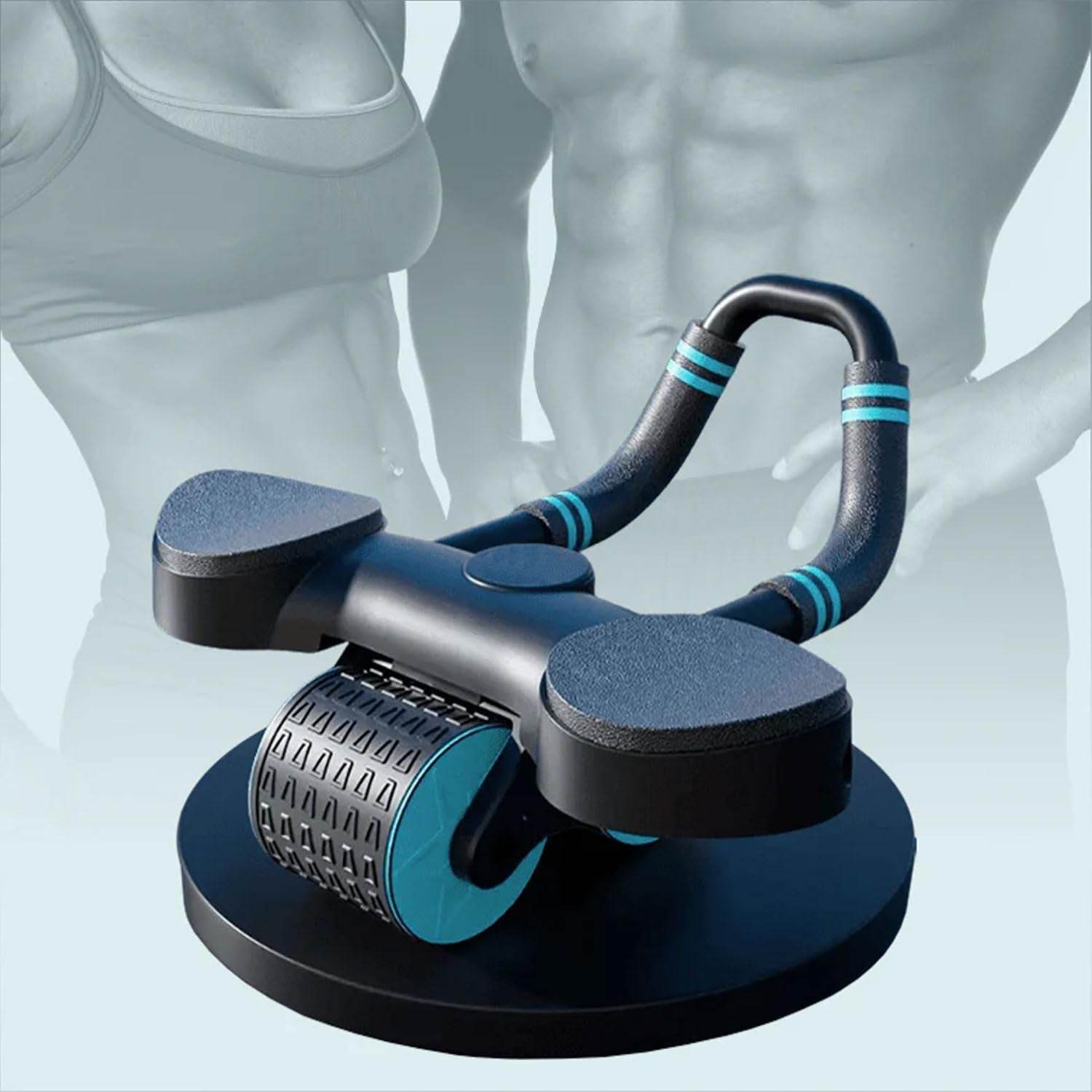 Abdominal Wheel Roller Widened Elbow Support Roller with Timer & Skipping Rope (1 Set) - infinityexculsivestore.com