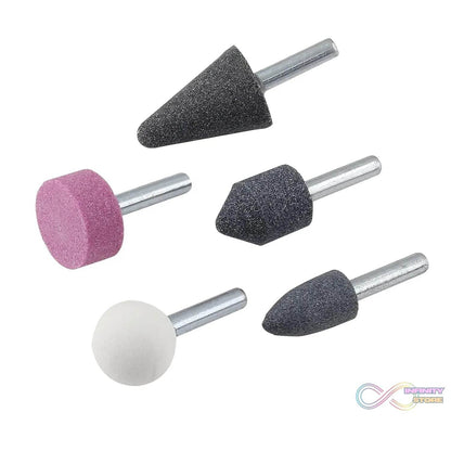 Abrasive Mounted Stone Grinding Wheel Head Grinding Burr Wheel Rotary Tools Set 5 Pcs - infinityexculsivestore.com