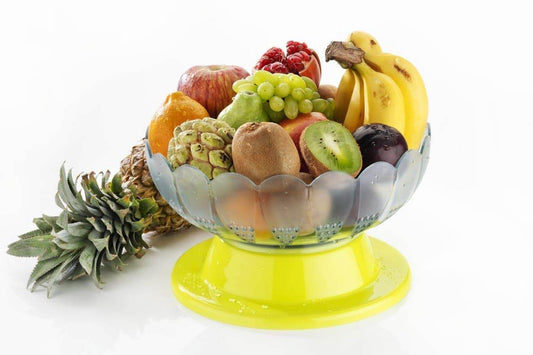 Absolute Plastic Round Revolving Fruit and Vegetable Bowl - infinityexculsivestore.com