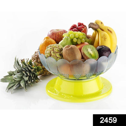 Absolute Plastic Round Revolving Fruit and Vegetable Bowl - infinityexculsivestore.com