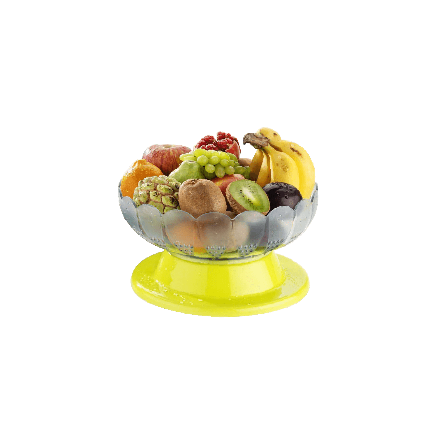 Absolute Plastic Round Revolving Fruit and Vegetable Bowl - infinityexculsivestore.com