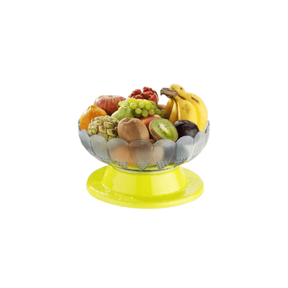 Absolute Plastic Round Revolving Fruit and Vegetable Bowl - infinityexculsivestore.com