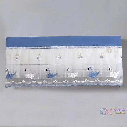 Ac Cover Air Conditioning Dust Cover Folding Designer (Approx 1 Ton / 1 Pc / ac curtain / Mix Design) - infinityexculsivestore.com