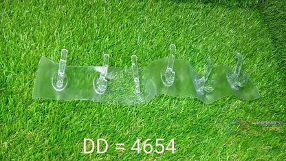 Adhesive Golden & Transparent Heavy Duty Wall Hook - infinityexculsivestore.com