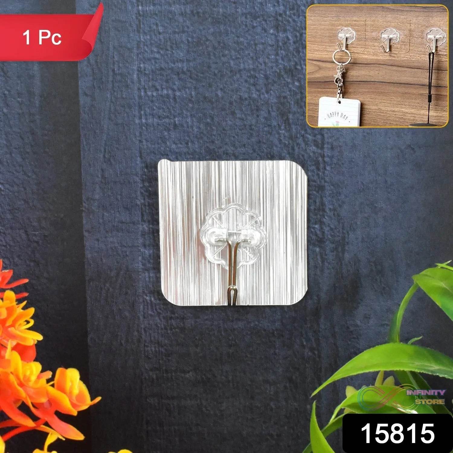 Adhesive Heavy-Duty Hooks for Kitchen and Bathroom ( 1 Pc ) - infinityexculsivestore.com