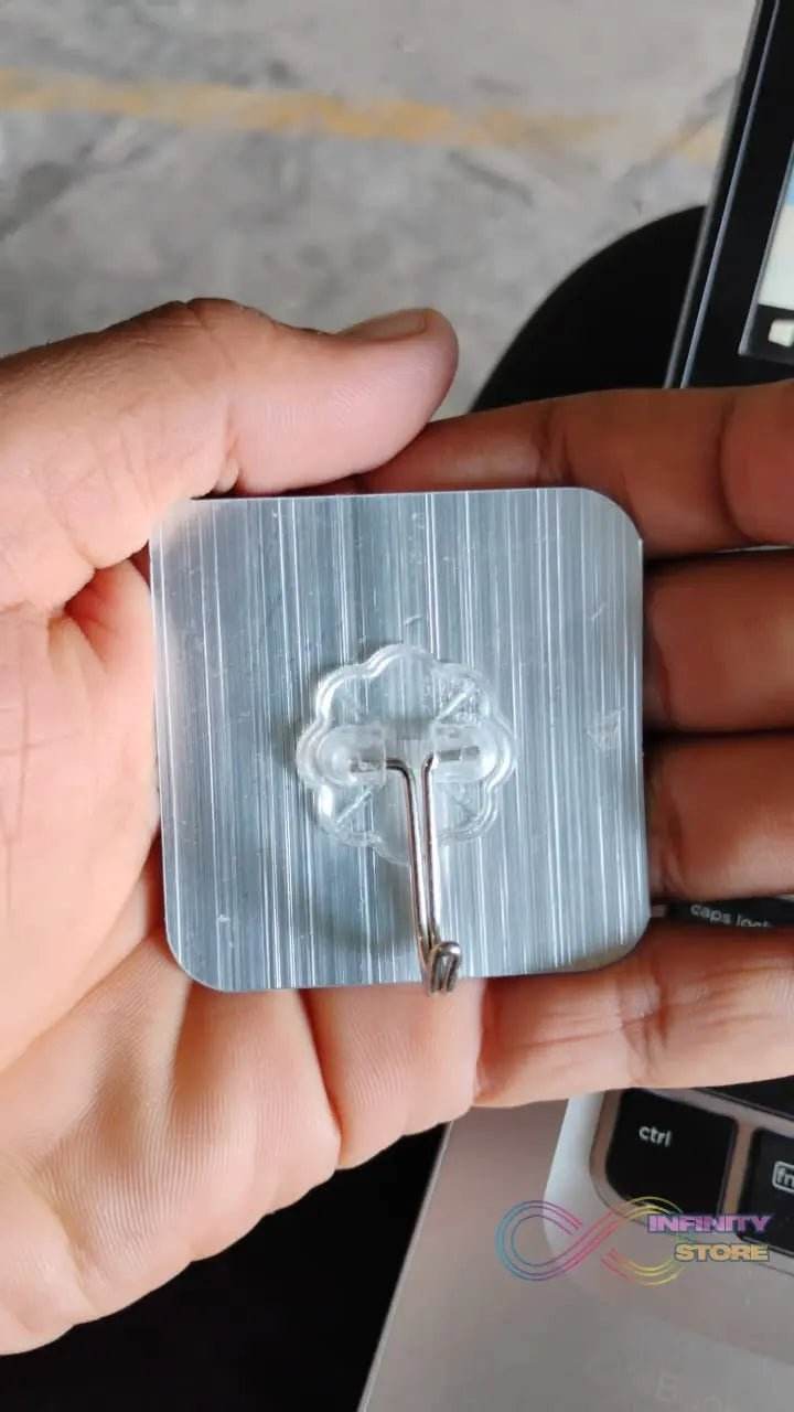 Adhesive Heavy-Duty Hooks for Kitchen and Bathroom ( 1 Pc ) - infinityexculsivestore.com