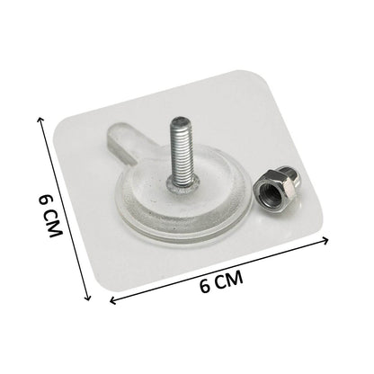 Adhesive Screw Wall Hook used in all kinds of places including household and offices for hanging and holding stuffs etc. - infinityexculsivestore.com