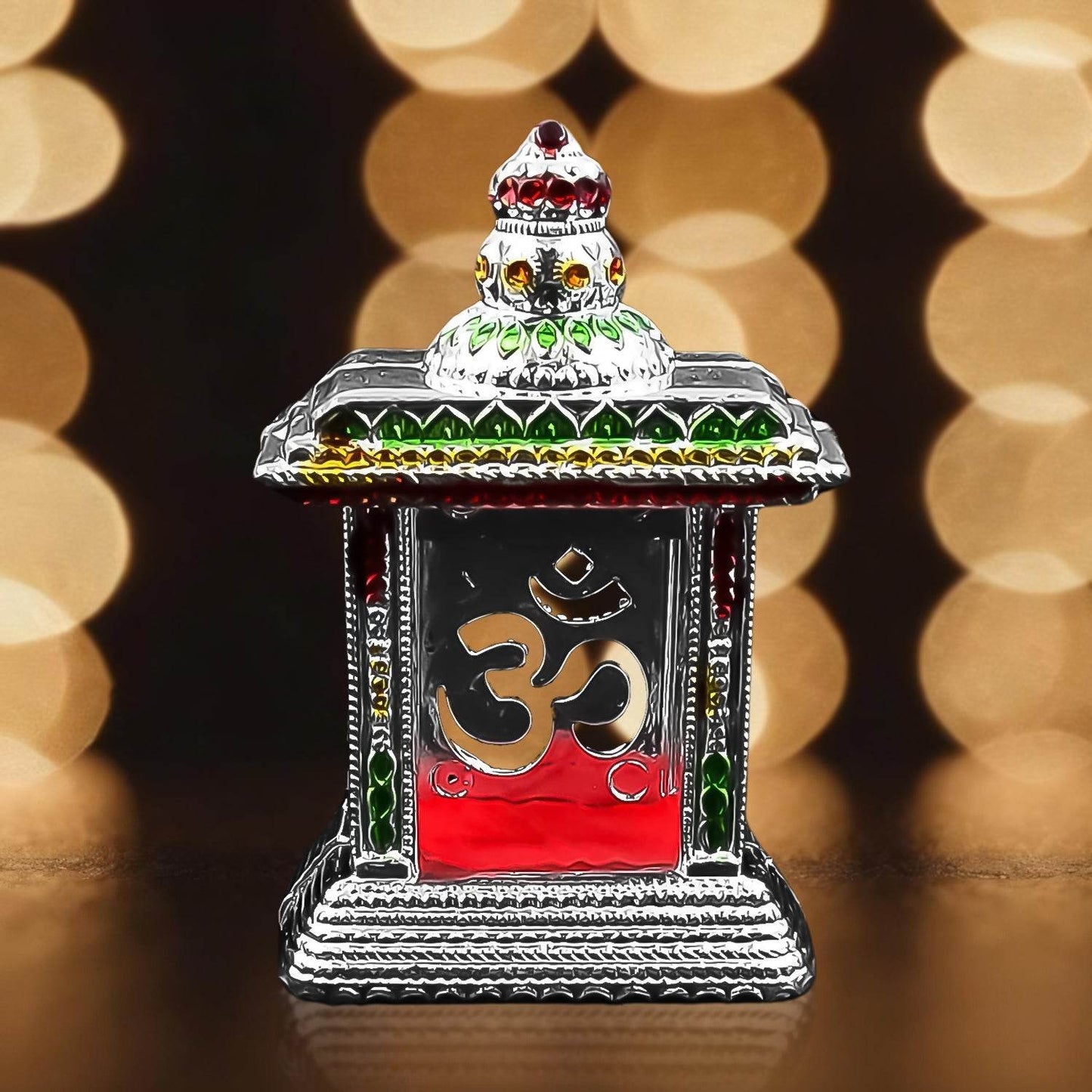 Adhesive Small Om Temple, Car Dashboard Temple (1 Pc) - infinityexculsivestore.com