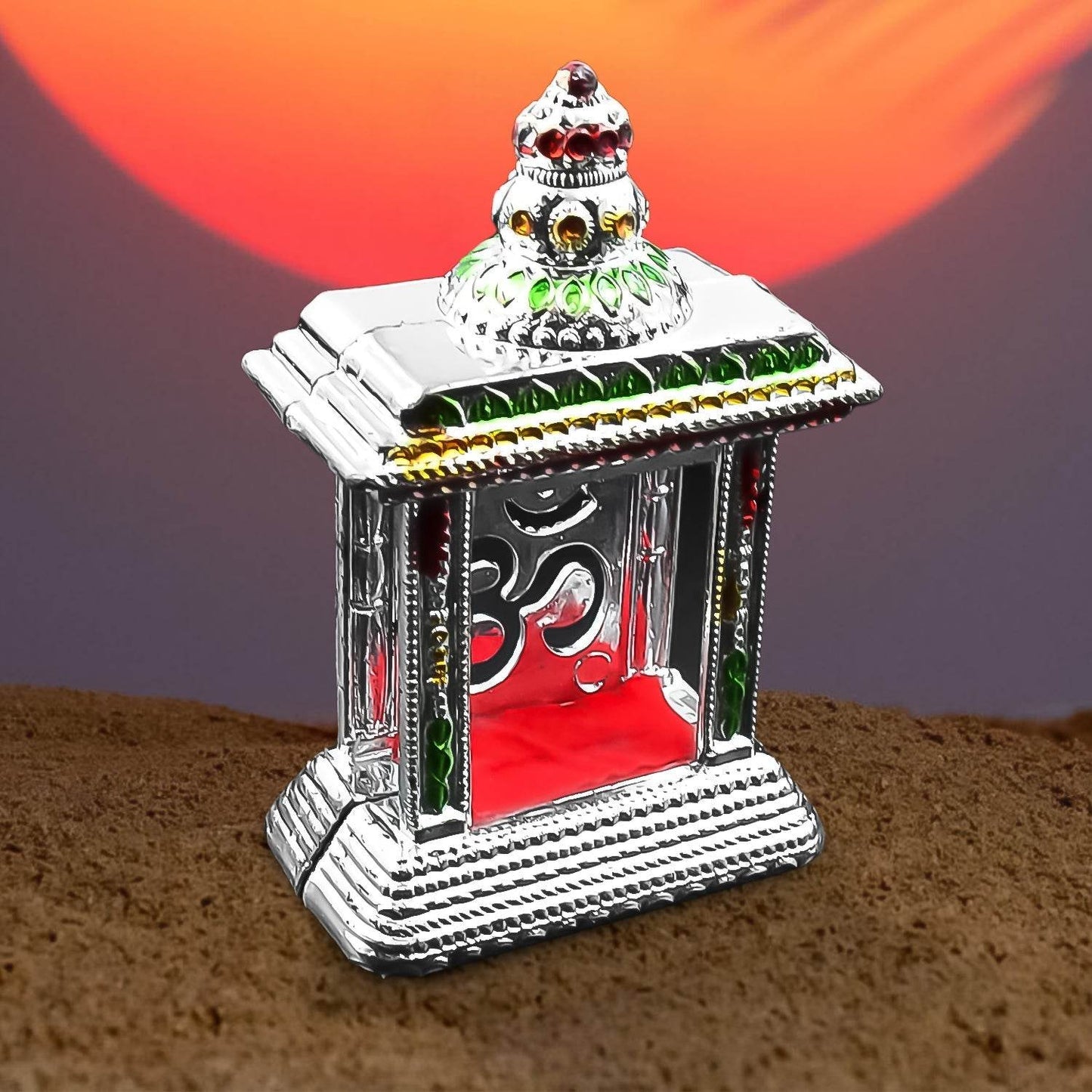 Adhesive Small Om Temple, Car Dashboard Temple (1 Pc) - infinityexculsivestore.com
