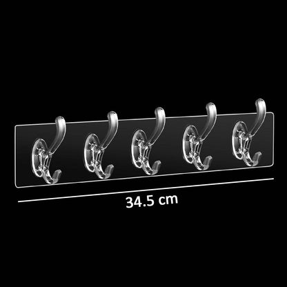 Adhesive Transparent Heavy Duty Wall Hook - infinityexculsivestore.com