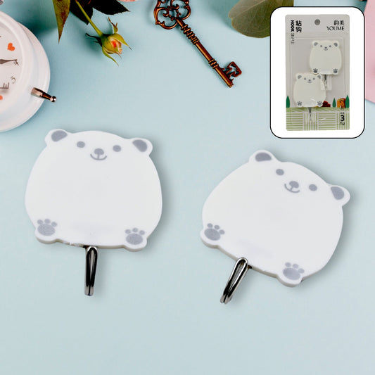 Multipurpose Strong Hook Self - Adhesive hooks for wall Heavy Plastic Hook, Sticky Hook Household For Home , Decorative Hooks, Bathroom & All Type Wall Use Hook , Suitable for Bathroom, Kitchen, Office (2 Pc Set) - infinityexculsivestore.com