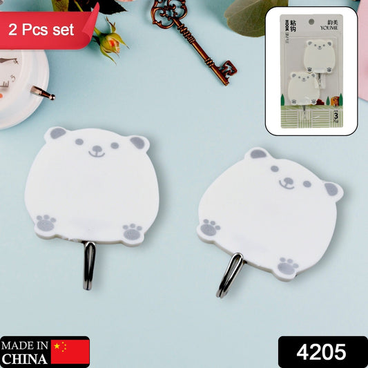 Multipurpose Strong Hook Self - Adhesive hooks for wall Heavy Plastic Hook, Sticky Hook Household For Home , Decorative Hooks, Bathroom & All Type Wall Use Hook , Suitable for Bathroom, Kitchen, Office (2 Pc Set) - infinityexculsivestore.com