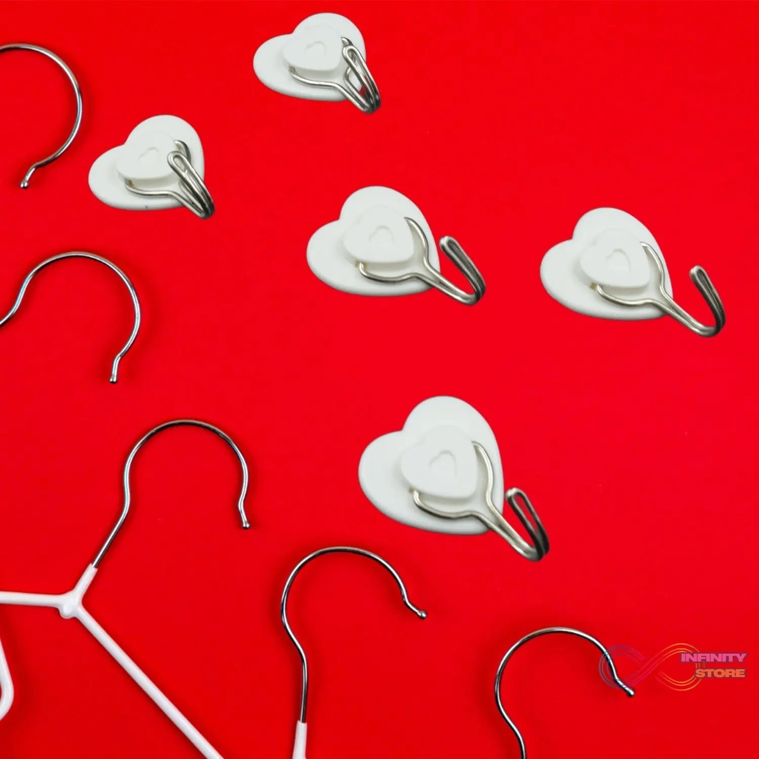 Multipurpose Strong Hook Self - Adhesive hooks for wall Heavy Plastic Hook, Sticky Hook Household For Home , Decorative Hooks, Bathroom & All Type Wall Use Hook , Suitable for Bathroom, Kitchen, Office (5 Pc Set) - infinityexculsivestore.com