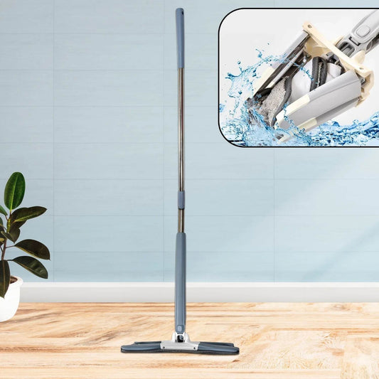 Adjustable 360° Flat Hand Mop: Floors, Walls, Ceilings (Easy Squeeze) - infinityexculsivestore.com