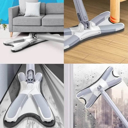 Adjustable 360° Flat Hand Mop: Floors, Walls, Ceilings (Easy Squeeze) - infinityexculsivestore.com