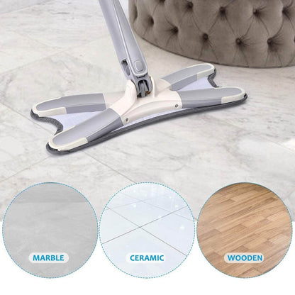 Adjustable 360° Flat Hand Mop: Floors, Walls, Ceilings (Easy Squeeze) - infinityexculsivestore.com