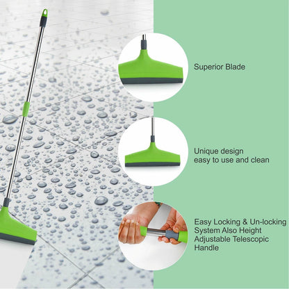 Adjustable Bathroom / Floor Stainless Steel Rod Wiper, Plastic Floor Wiper - infinityexculsivestore.com