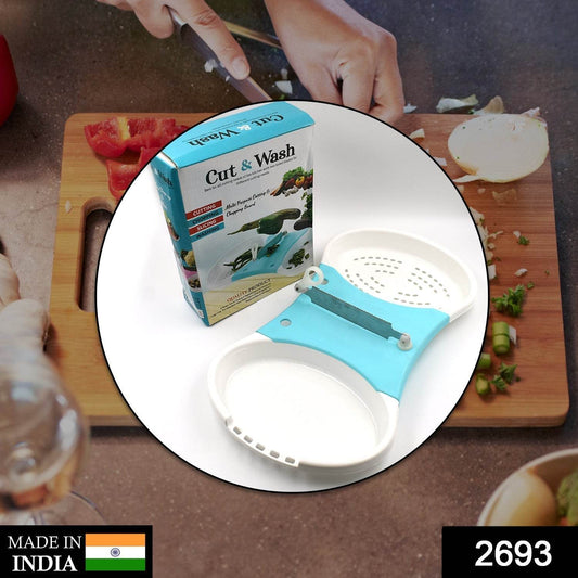 Adjustable Cut N Wash used in all kinds of household and kitchen purposes for cutting and washing simultaneously of vegetables and fruits etc. - infinityexculsivestore.com