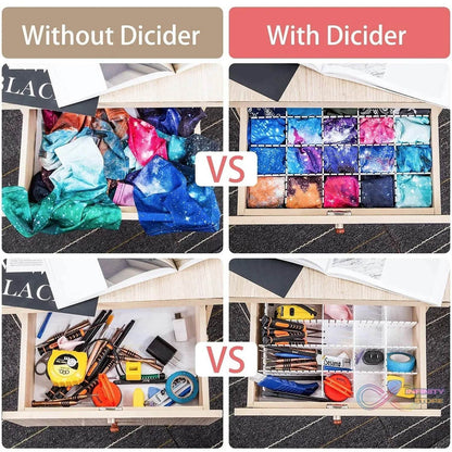 Adjustable Drawer Dividers (4 Pc Set): Organize Cabinets & Closets - infinityexculsivestore.com