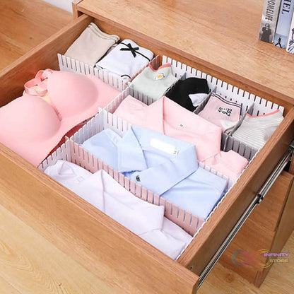 Adjustable Drawer Dividers (4 Pc Set): Organize Cabinets & Closets - infinityexculsivestore.com