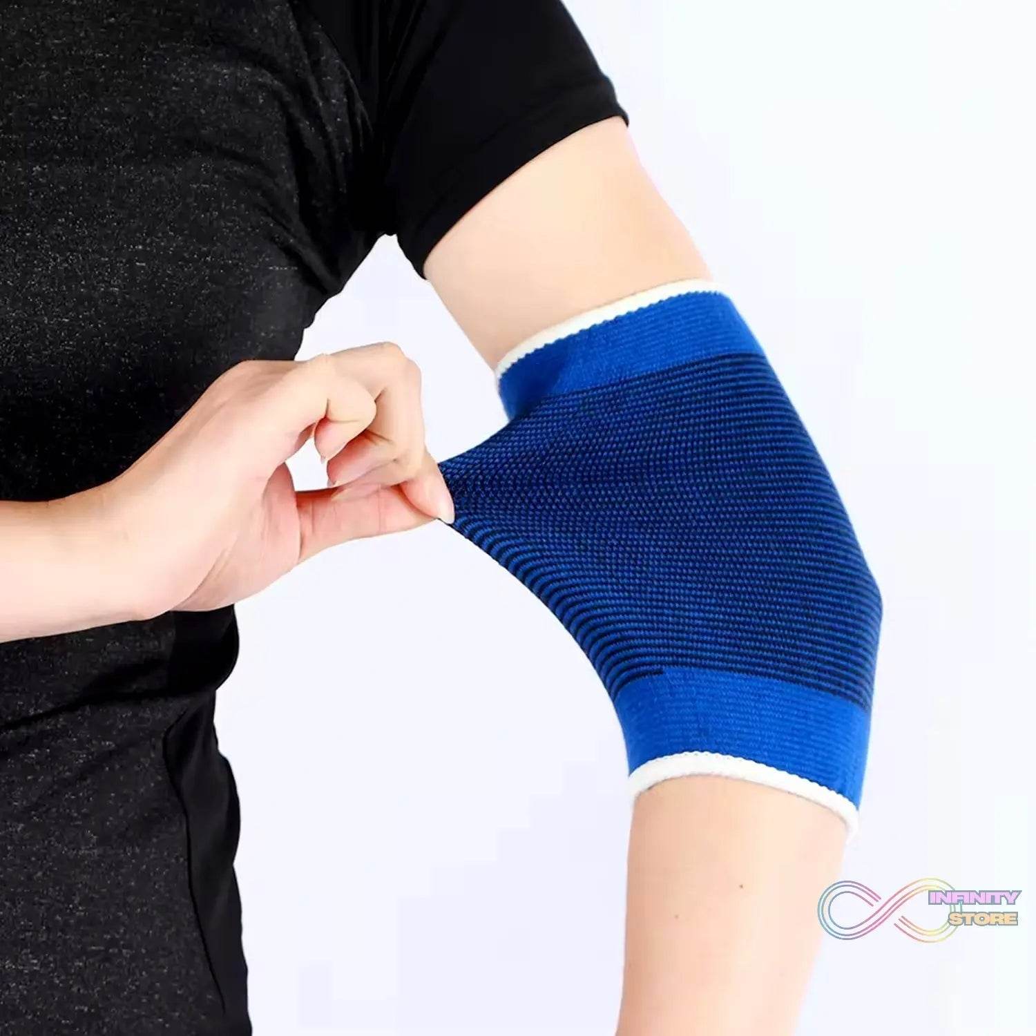 Adjustable Elbow Strap Compression Sleeves Supporter (1 Pair / With Color Box) - infinityexculsivestore.com