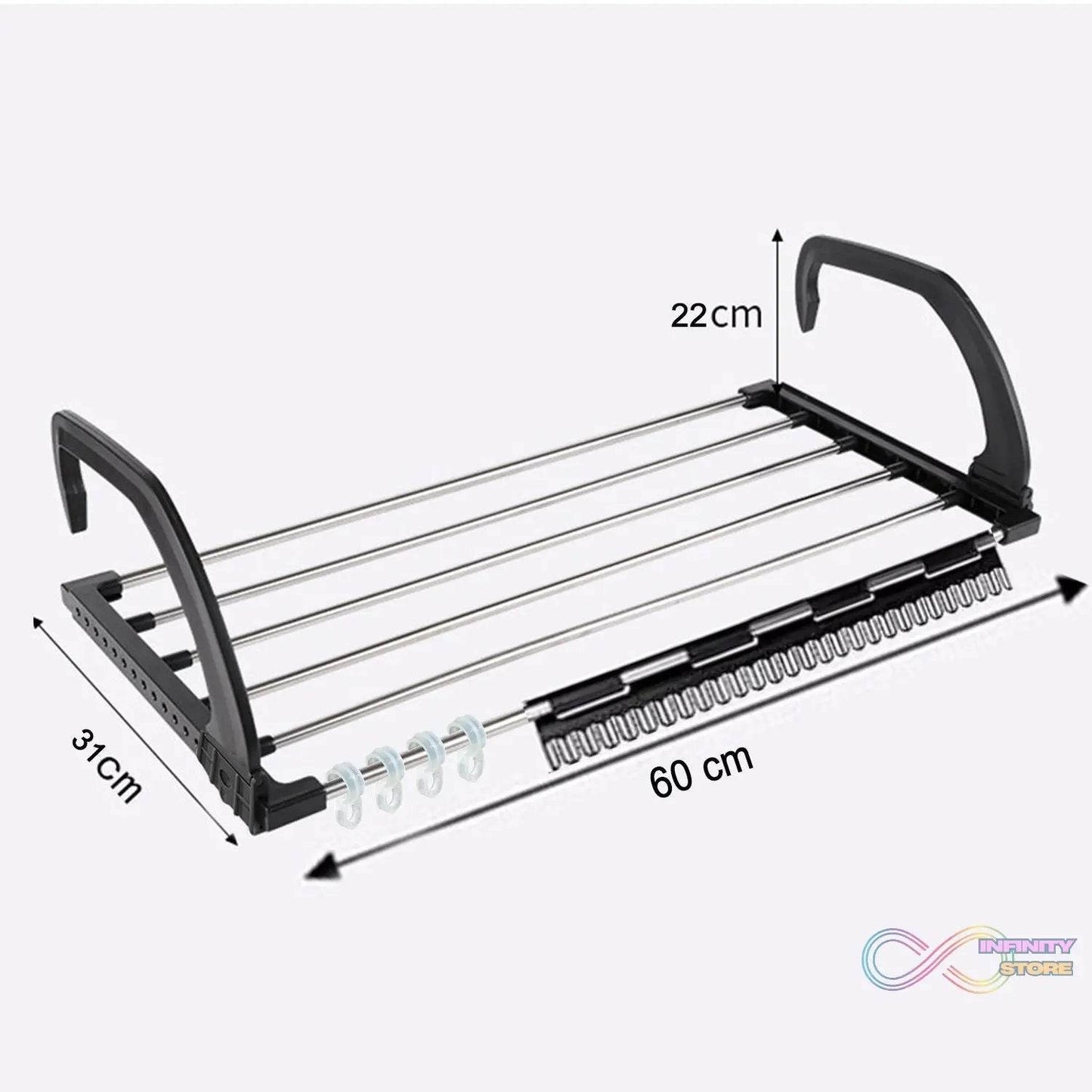Adjustable Folding Clothes Drying Racks Hanger Shelf - infinityexculsivestore.com
