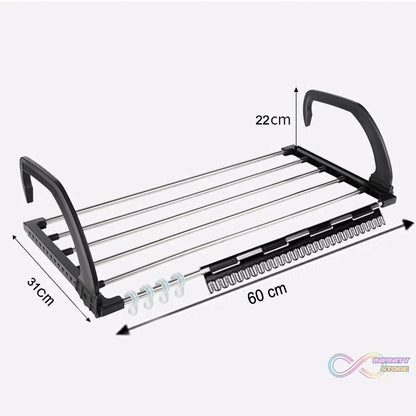 Adjustable Folding Clothes Drying Racks Hanger Shelf - infinityexculsivestore.com