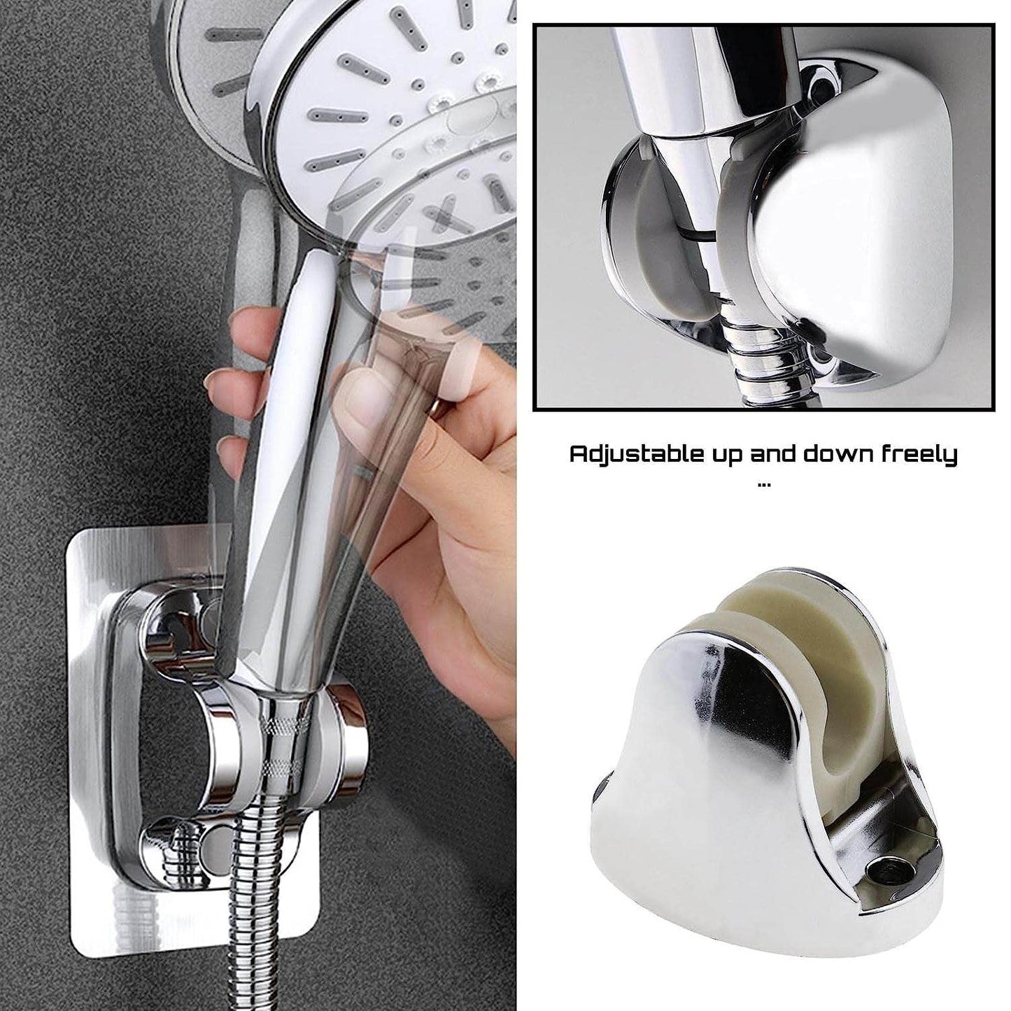 Adjustable Hand Shower Holder with Fixing Screws Adjustable Bracket for Bathroom - infinityexculsivestore.com