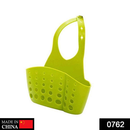 Adjustable Kitchen Bathroom Water Drainage Plastic Basket / Bag with Faucet Sink Caddy - infinityexculsivestore.com