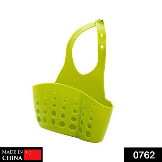 Adjustable Kitchen Bathroom Water Drainage Plastic Basket / Bag with Faucet Sink Caddy - infinityexculsivestore.com